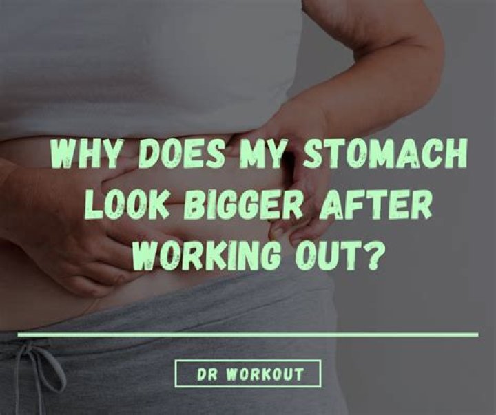 Why does my stomach look bigger after running?