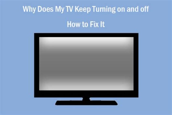 Why does my TV keep turning off every few seconds?