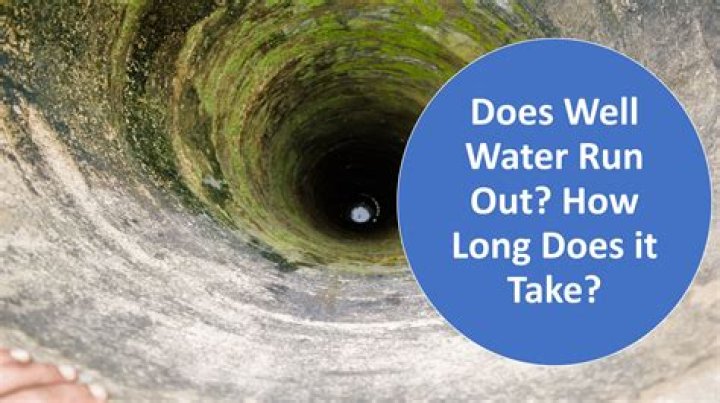 Why does my well run out of water?