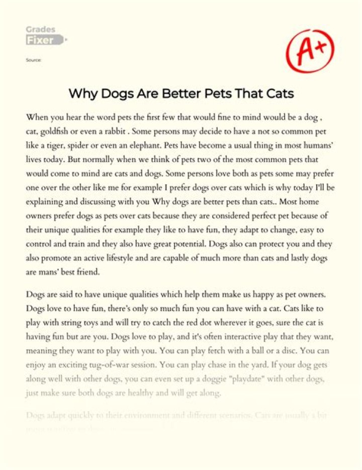Why dogs are the best pets?