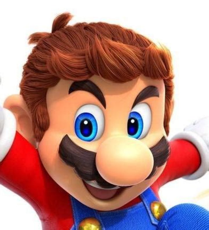 Why is Mario hair brown and mustache black?