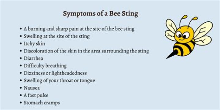 Why is my bee sting itchy the next day?