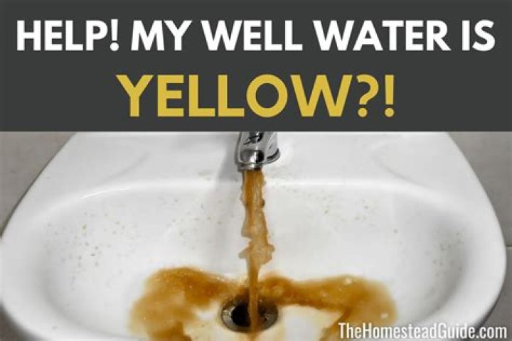 Why is my well water yellow all of a sudden?
