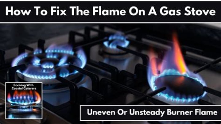 Why is the flame on my gas stove orange instead of blue?