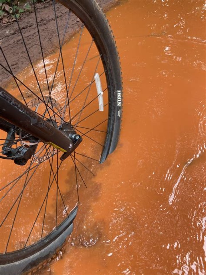 Why is the water orange?