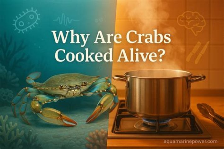 Why must crabs be cooked alive?