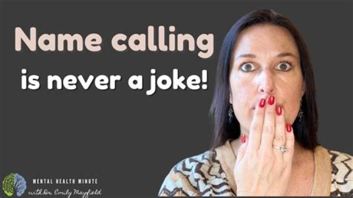 Why name-calling is wrong?