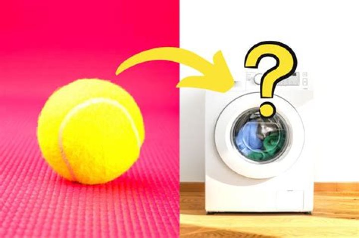 Why put a tennis ball in the washing machine?