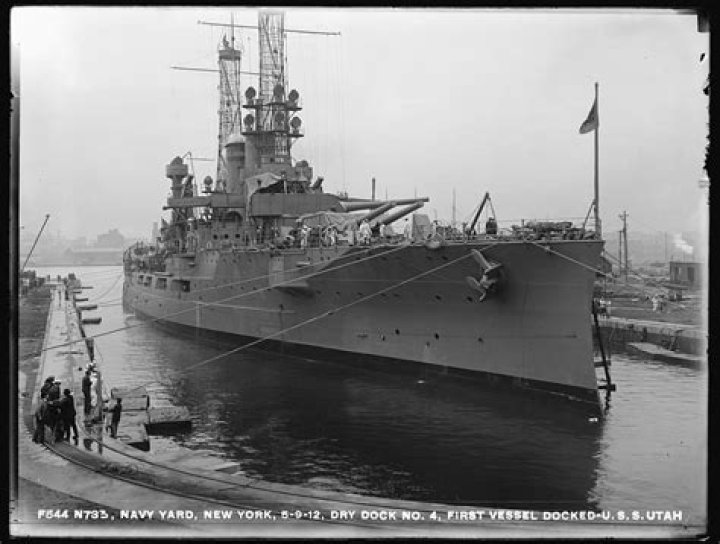 Why was the USS Utah never raised?