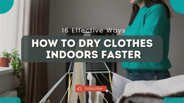 Why you should not dry clothes indoors?