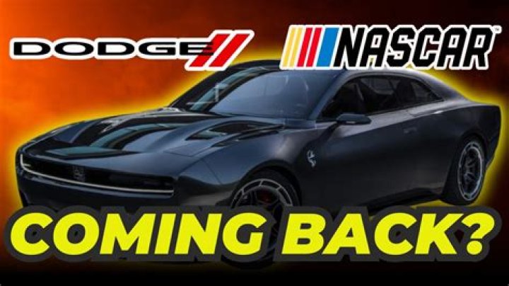 Will Dodge ever go back to NASCAR?