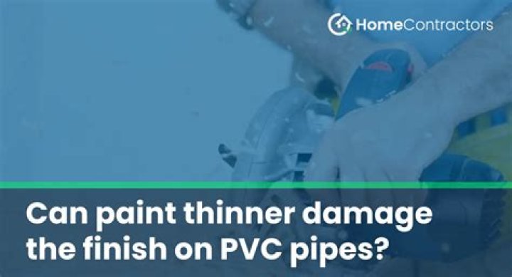 Will paint thinner damage pipes?