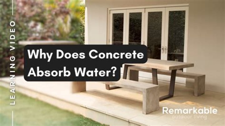 Will sealed concrete absorb water?